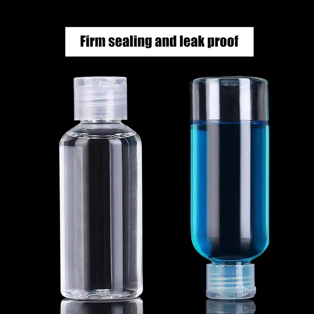 Travel Flip Cap Bottles – 5-Piece Refillable Dispenser Set Travel Dispenser Bottles PRIMED