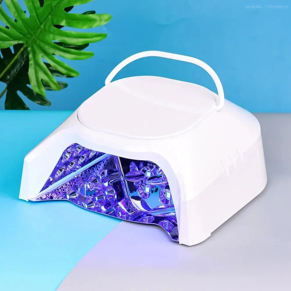 86W Rechargeable UV LED Nail Lamp | Mirror Interior, 42 Beads UV LED Nail Lamp PRIMED