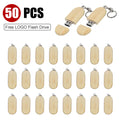 50-Pack Wooden USB Flash Drives 8–128GB | Free Custom Logo USB Flash Drive PRIMED 4GB Bamboo China Mainland