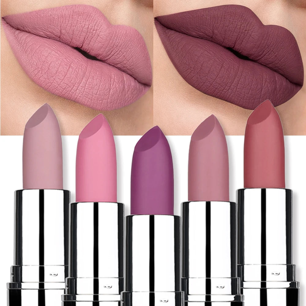 Velvet Matte Lipstick 8 Colors | Non-Stick, Long-Lasting