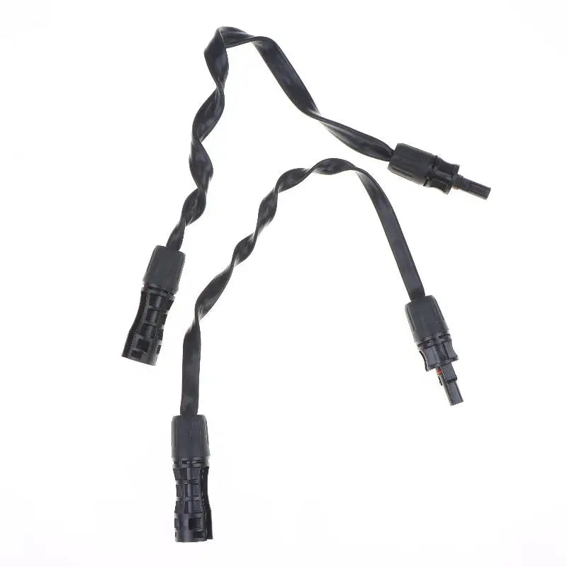 Flat Solar Extension Cable 12AWG 10AWG IP68 Waterproof Connectors