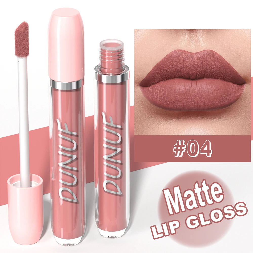 Velvet Matte Liquid Lip Gloss 25 Colors – Waterproof & Long-Lasting