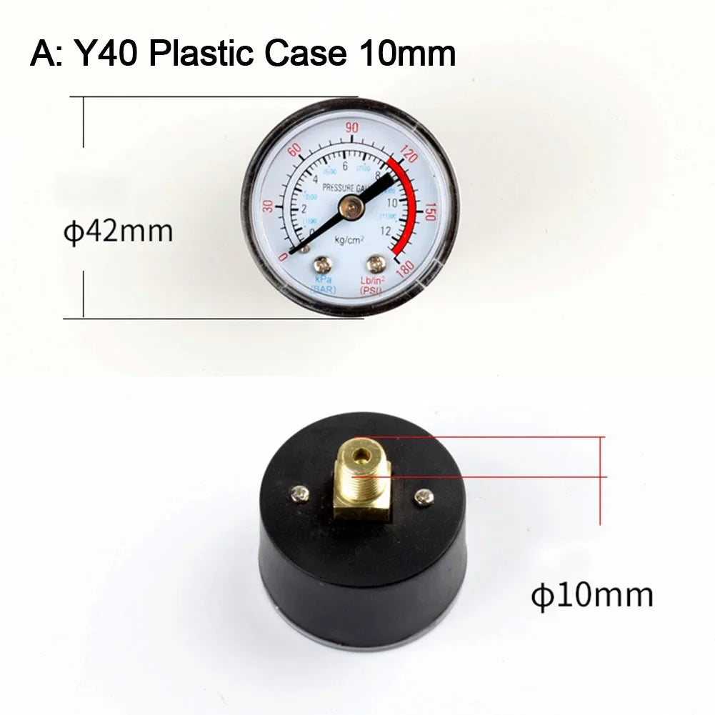 Y40/Y50 Pressure Gauge 0–180 PSI | Air, Gas, Water & Fuel