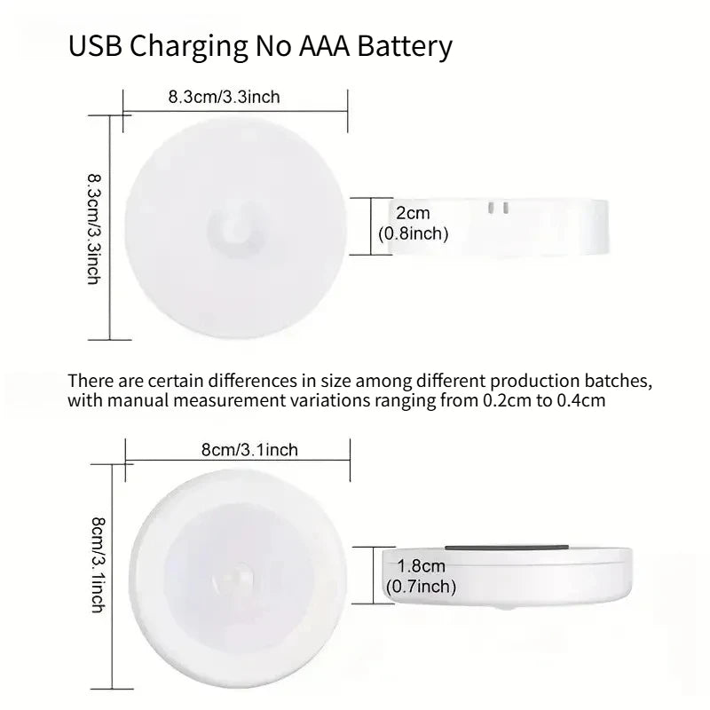 Wireless Motion Sensor LED Night Light for Stairs & Closet