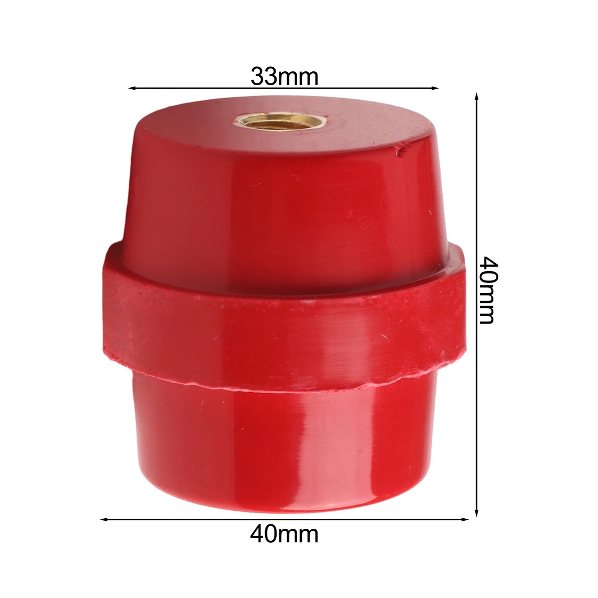 SM-40 M8 Busbar Insulators 10-Pack | BMC Power Cabinet Spacers Busbar Insulator PRIMED
