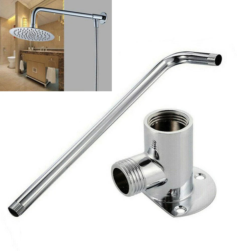 Stainless Steel Shower Arm Extension – Wall Mount Chrome