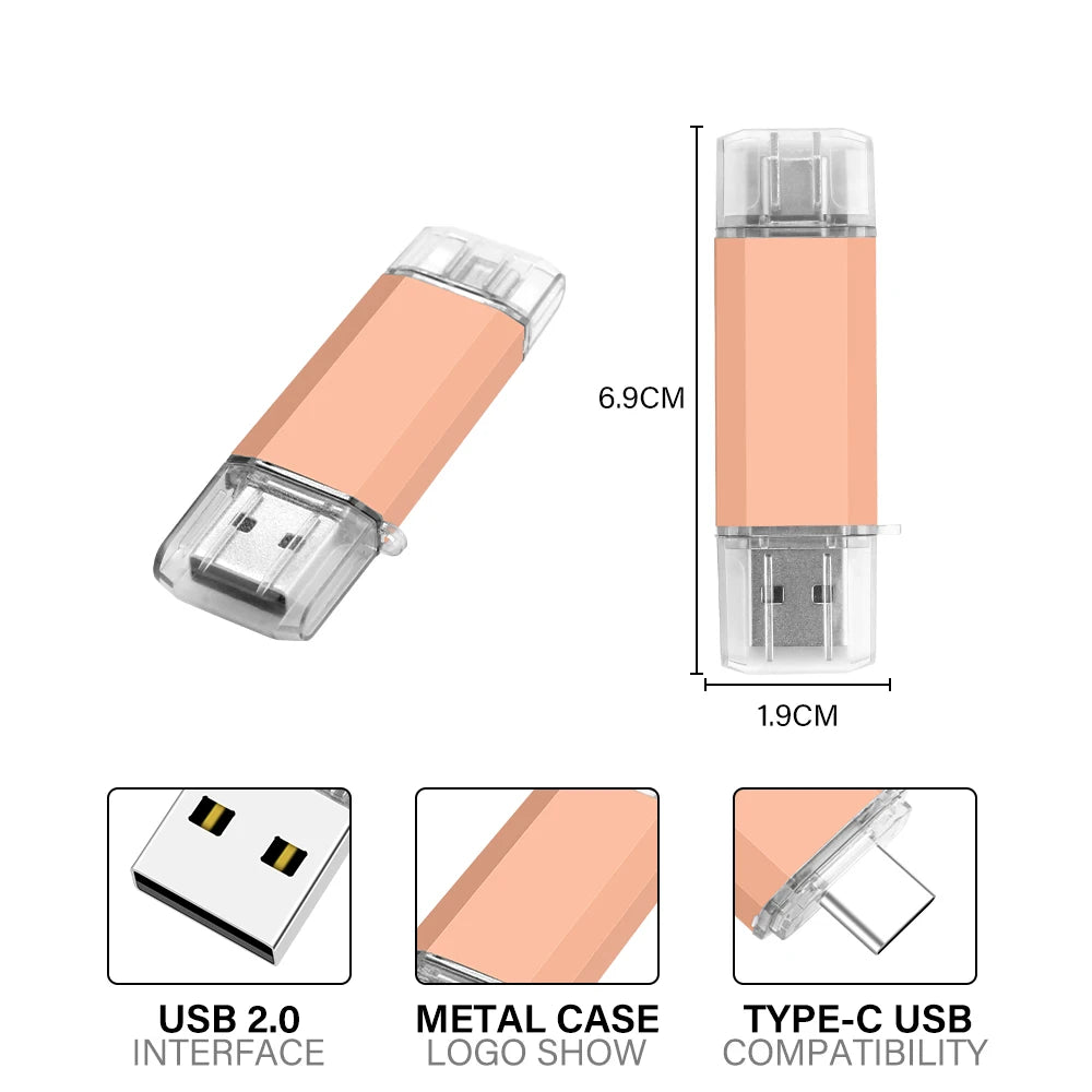 JASTER Type-C USB Flash Drive 8GB–128GB | Plastic Pen Drive USB Flash Drive PRIMED