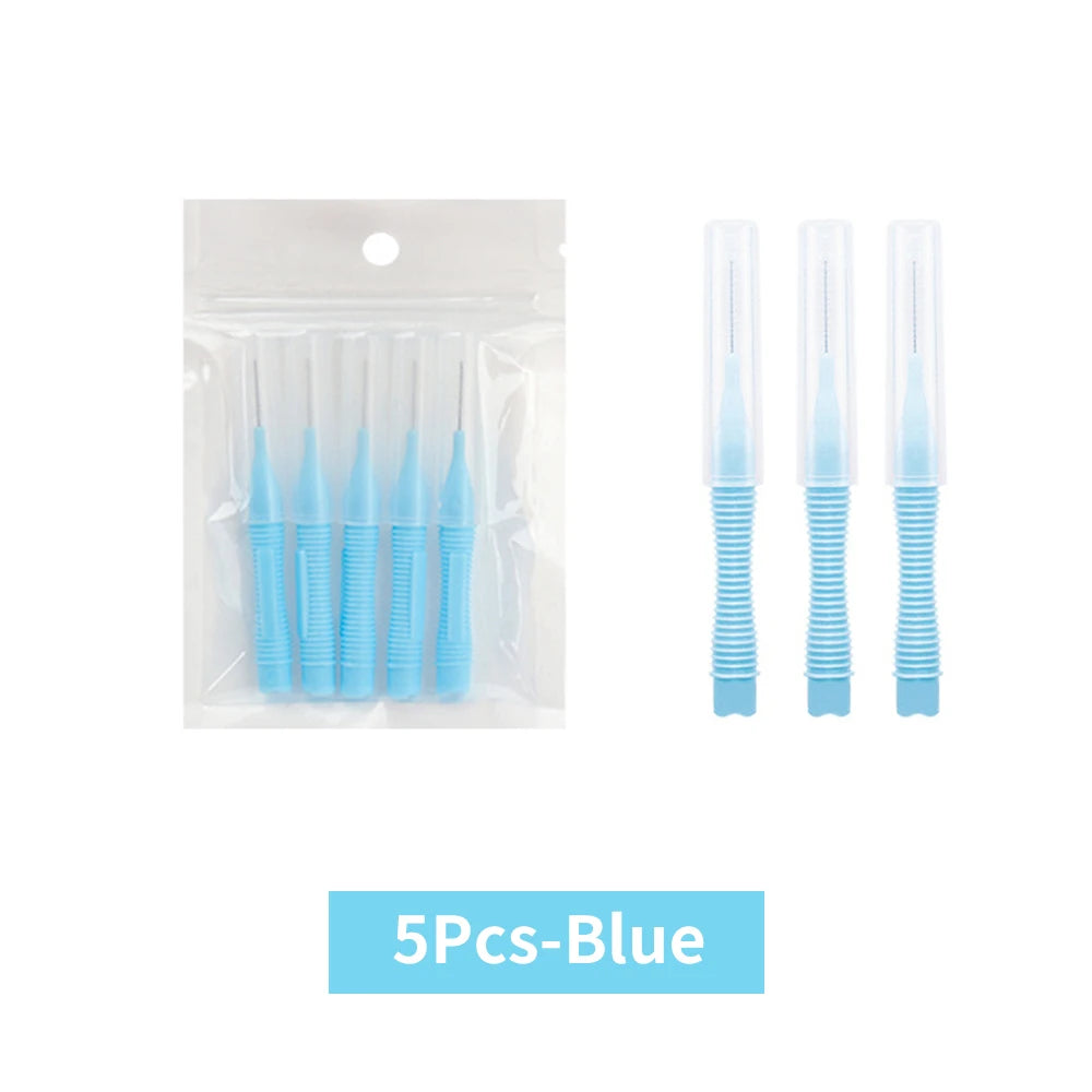 Mini Eyebrow & Eyelash Brushes | Lash Extension Tool 5/10 Pcs Eyelash Makeup Brush PRIMED 5pcs blue