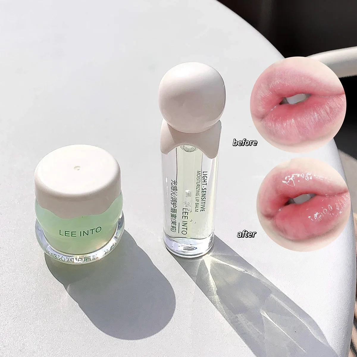 Strawberry Lip Oil & Jelly Night Mask Set – Hydrating Lip Care