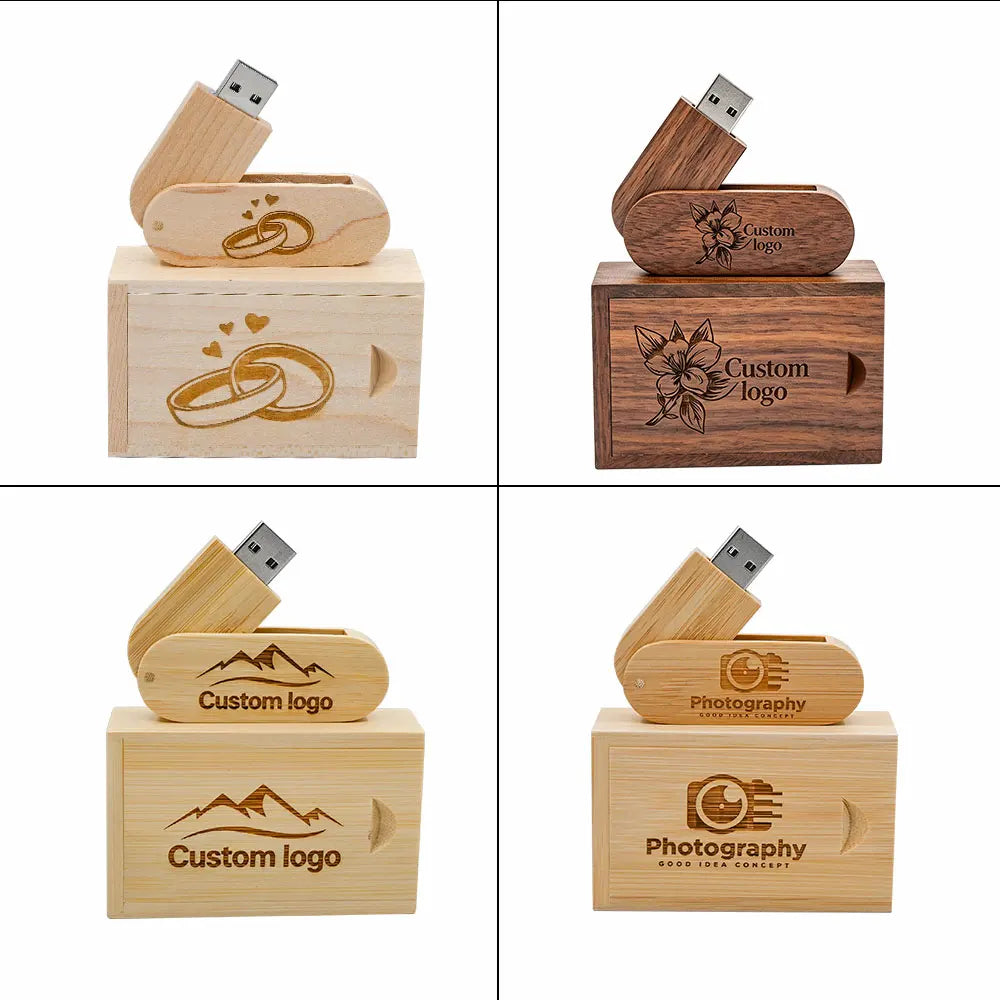 Wooden USB 3.0 Flash Drive 4GB–64GB | Custom Logo Gift Wooden USB Flash Drive PRIMED