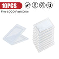 10-Pack Custom Logo Business Card USB Flash Drives 4G–64GB USB Flash Drive PRIMED 512M Card with Box