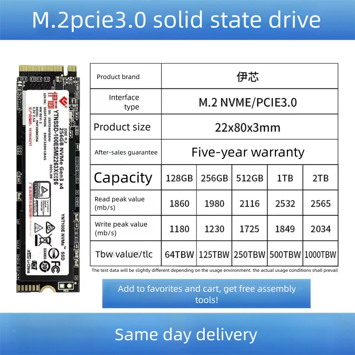 U.CHRD M.2 NVMe SSD 256GB–2TB PCIe 3.0 Internal Drive