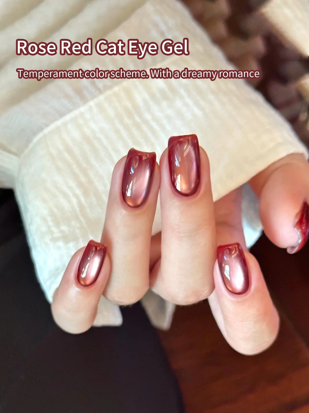 Cat Eye UV Gel Polish – Holographic Glitter Magnetic Nail Art