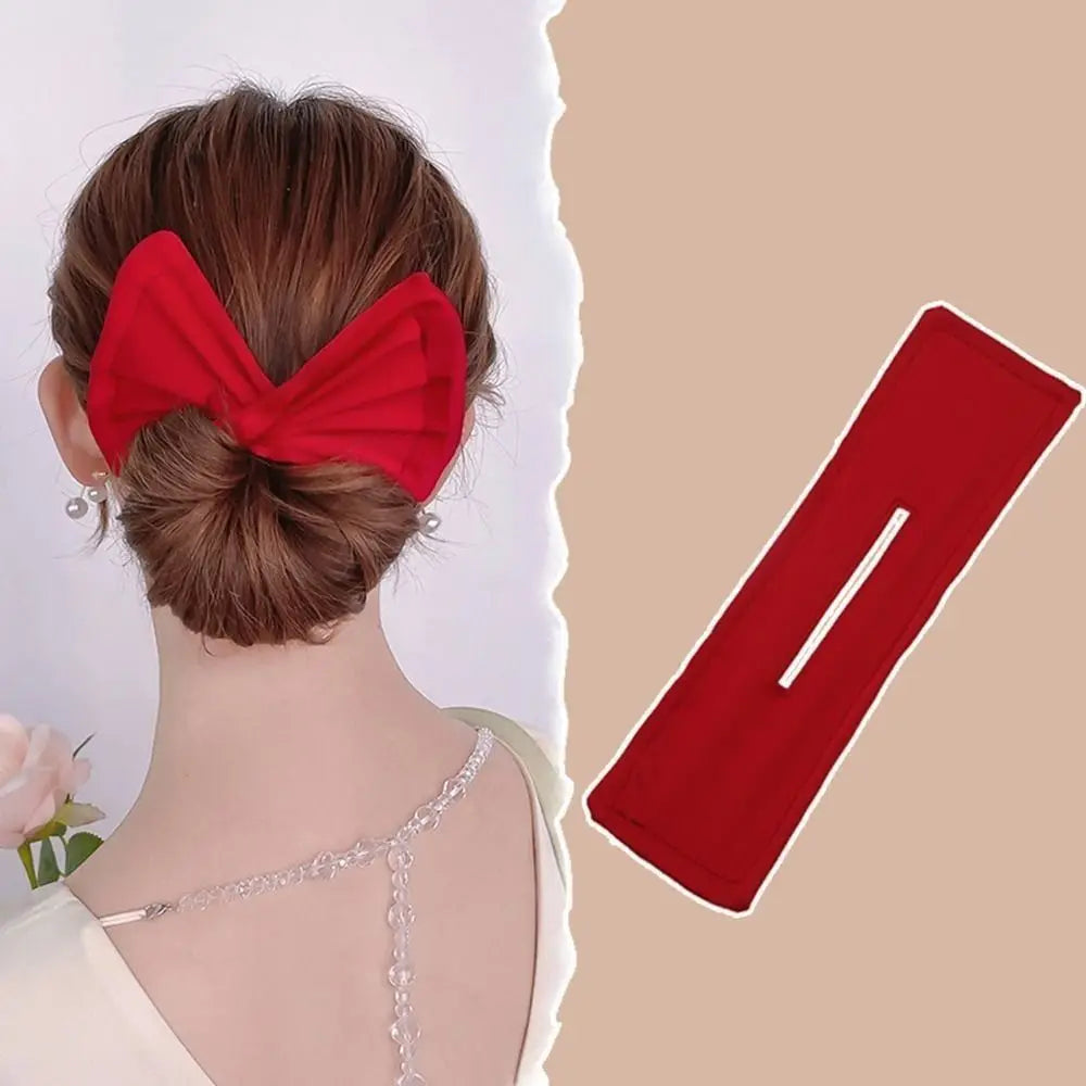 Multicolor Cloth Hair Band Bun Maker & Headband for Women Hair Bun Maker PRIMED 2