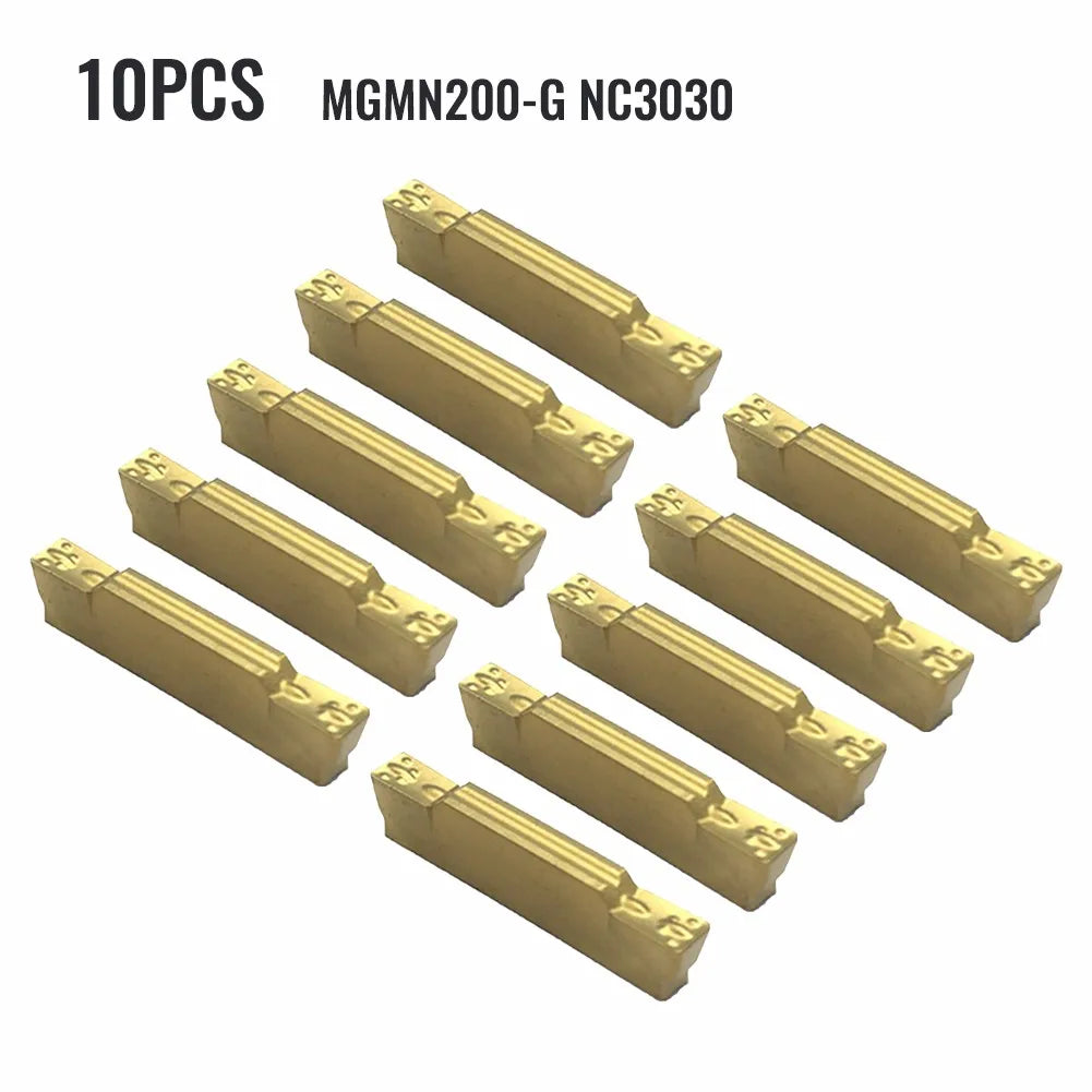 10-Pack MGMN200 NC3030 Carbide Grooving & Parting Inserts Carbide Turning Inserts PRIMED