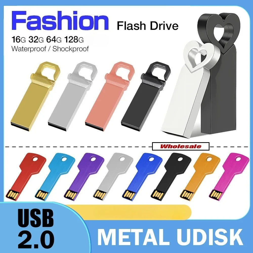 KAWEIDA Metal USB Flash Drive 4GB–128GB | Waterproof Pen Drive USB Flash Drive PRIMED