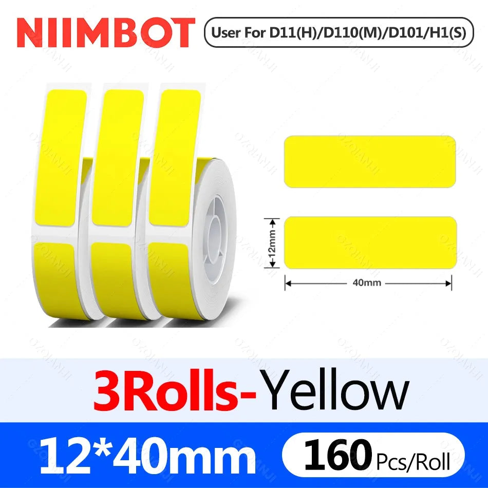Niimbot D11H 300DPI Bluetooth Thermal Label Printer Portable Bluetooth Label Printer PRIMED Only 3YE12-40mm