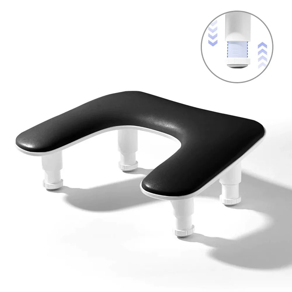 U-Shape Nail Armrest Cushion | Adjustable PU Leather Hand Rest