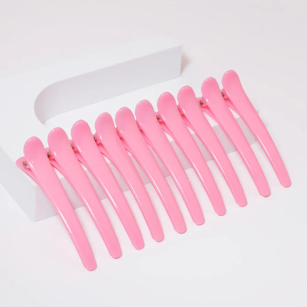 10-Pack Anti-Slip Plastic Duckbill Hair Clips for All Hair Types
