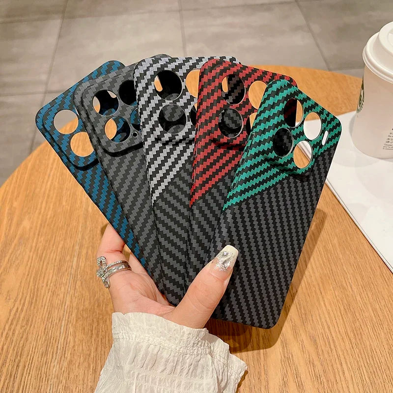 Xiaomi 15 Pro / Ultra / 14T Hard Carbon Fiber Case – Anti-Scratch