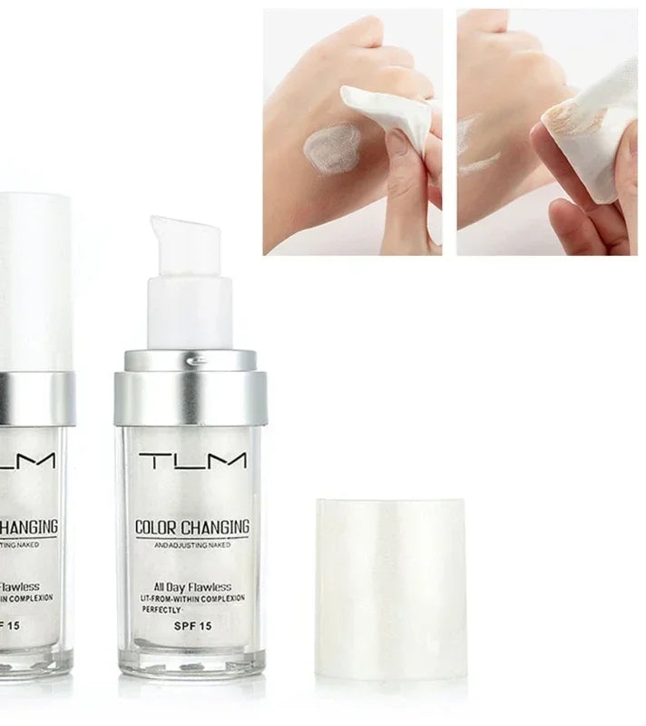 TLM Color Changing Liquid Foundation 30ml – Full Cover Matte Liquid Foundation PRIMED
