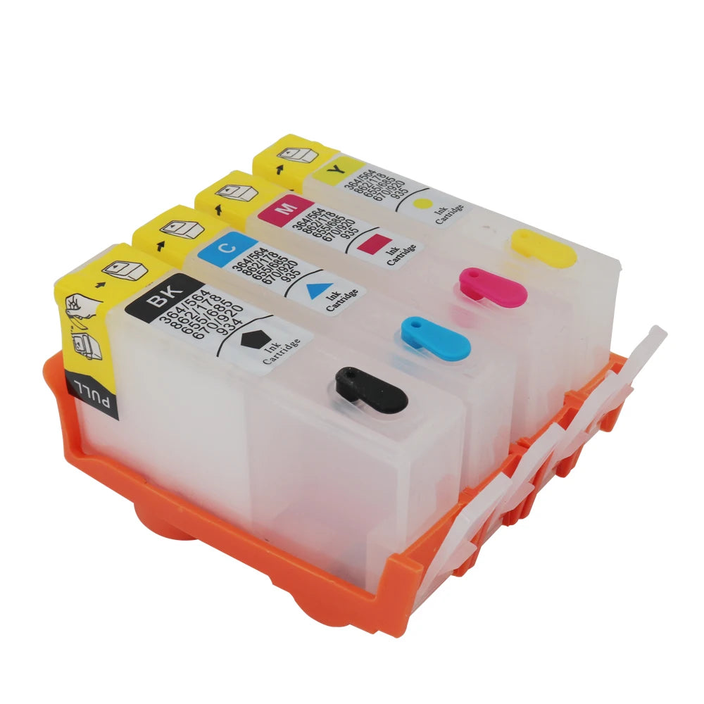 HP 178 178XL Refillable Ink Cartridges with ARC Chip – CMYK Refillable Ink Cartridge PRIMED 4Color