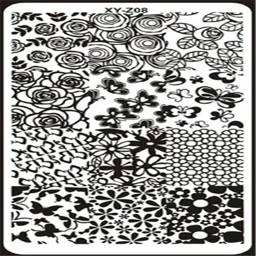 MAFANAILS Nail Art Stamping Plate – Multi-Design Stencil XY-Z