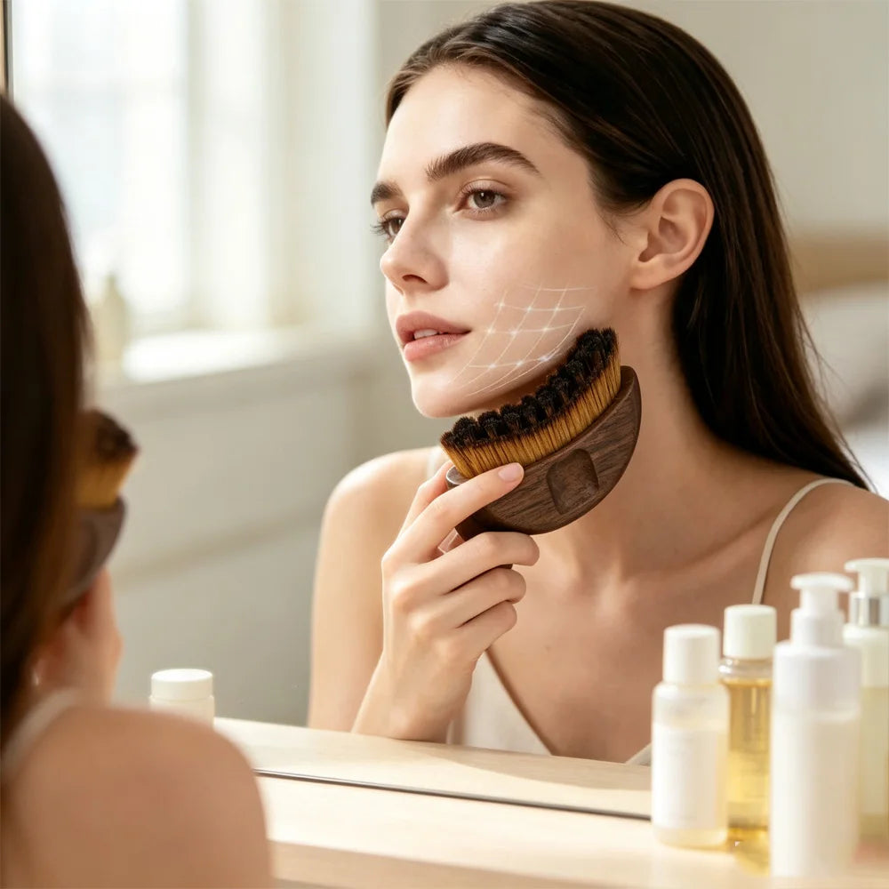 Lymphatic Face Contour Brush – Jawline Sculpting Massager