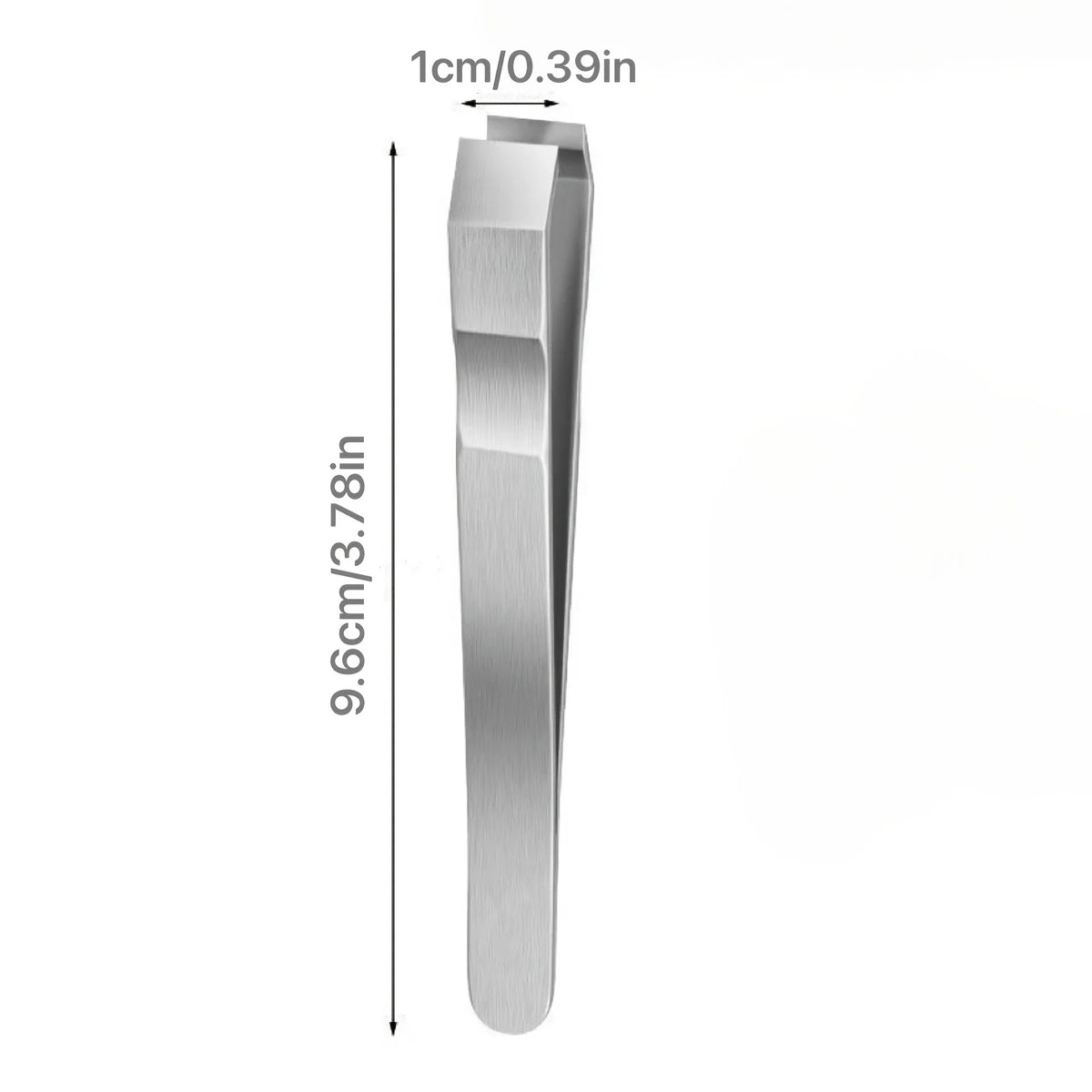 Wide Flat Mouth Stainless Steel Eyebrow & Beard Tweezers