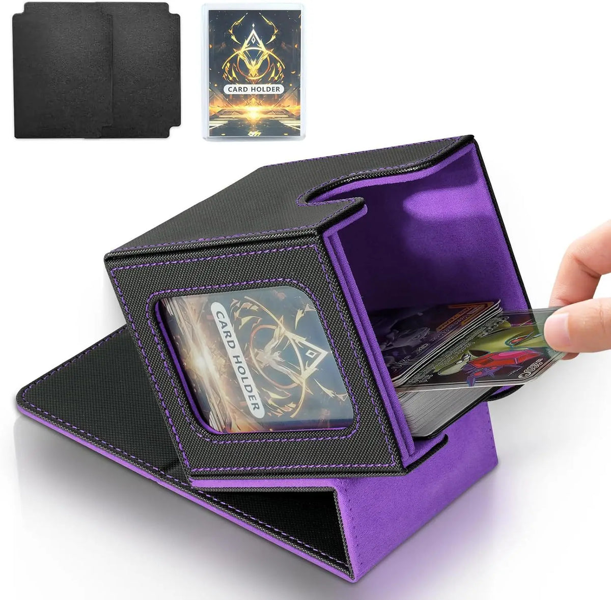 MTG Commander Deck Box – Holds 100+ Double-Sleeved Cards Card Deck Box PRIMED 4
