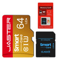 JASTER Gold TF SD Card 64MB–512MB Class 10 U3 V30 A1 Flash Memory Card PRIMED 64MB