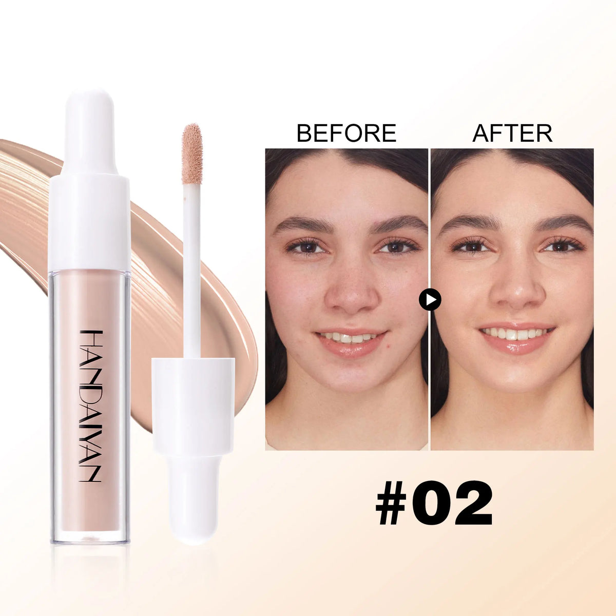 HANDAIYAN 8-Shade Liquid Concealer – Full Coverage Waterproof