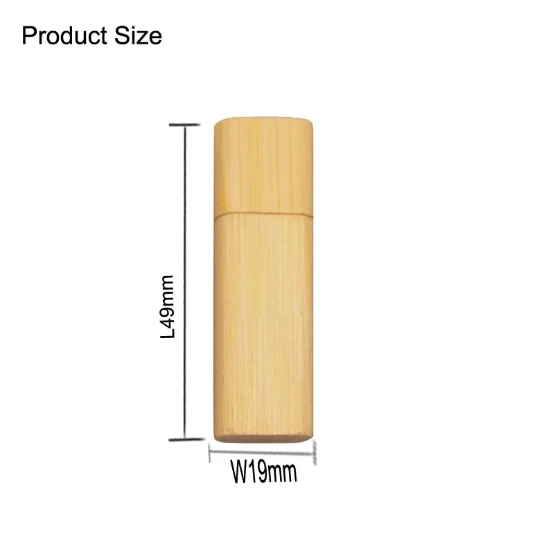 50-Pack Custom Logo Maple Wood USB Flash Drive 4GB–64GB Wood USB Flash Drive PRIMED