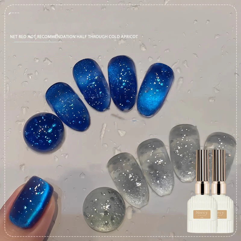 Sparkling Cat Eye Gel Polish – Magnetic Glass Bead UV/LED