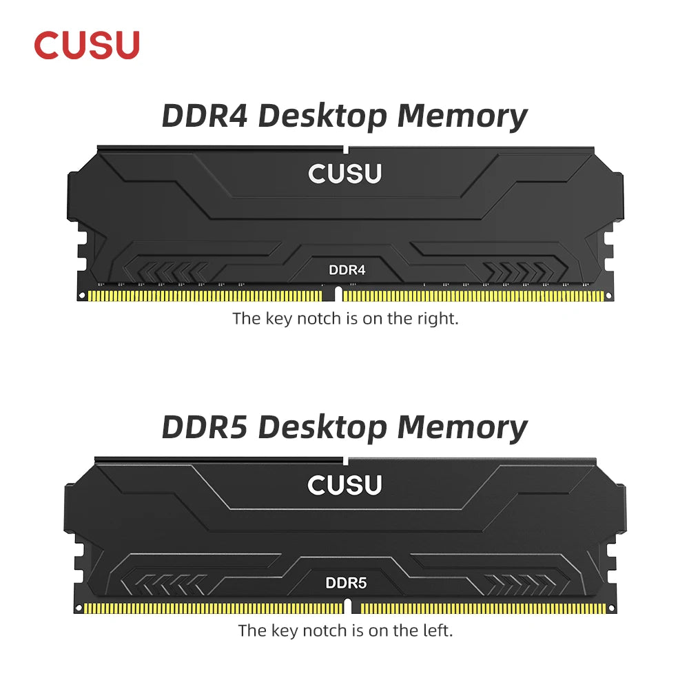 CUSU DDR5 RAM 32GB Dual Channel 4800–6400MHz Desktop UDIMM Desktop DDR5 RAM PRIMED