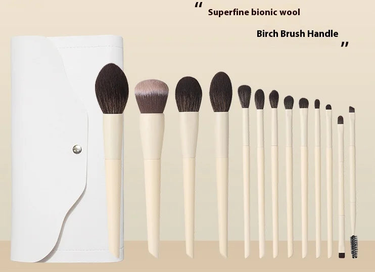 13-Piece Synthetic Makeup Brush Set – Full Face Kit