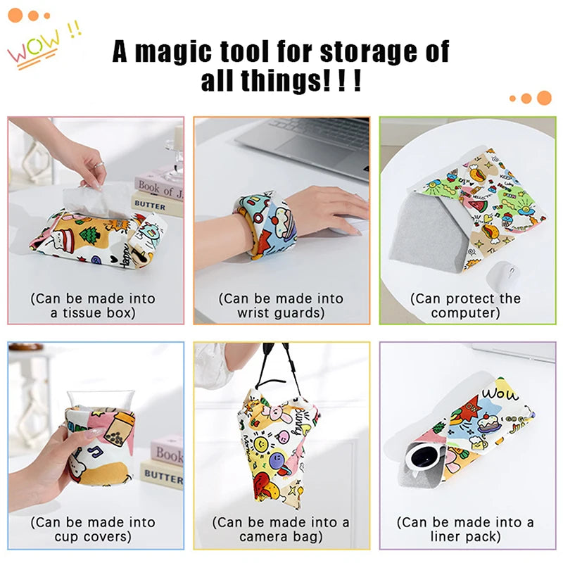 Magic Flock Wrap Cloth – Makeup & Camera Lens Storage Bag Storage Wrap Cloth PRIMED