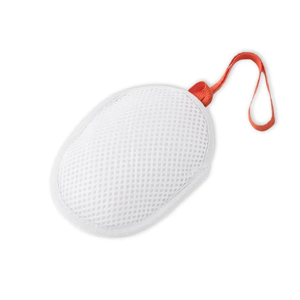 Soap Mesh Pouch with Lanyard – Fast Foaming Shower Bag Soap Mesh Pouch PRIMED white