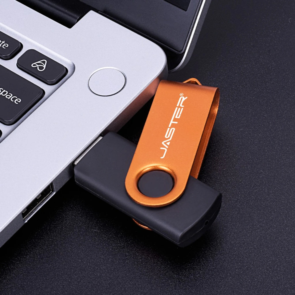 20-Pack Custom Logo Rotatable USB Flash Drives 16–128GB USB Flash Drive PRIMED