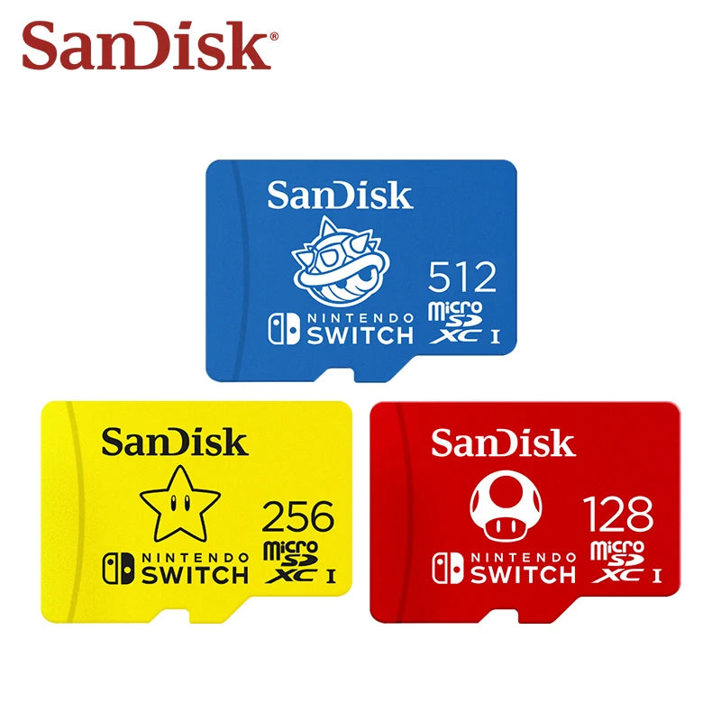 SanDisk microSDXC Card for Nintendo Switch 128–512GB U3 MicroSD Memory Card PRIMED