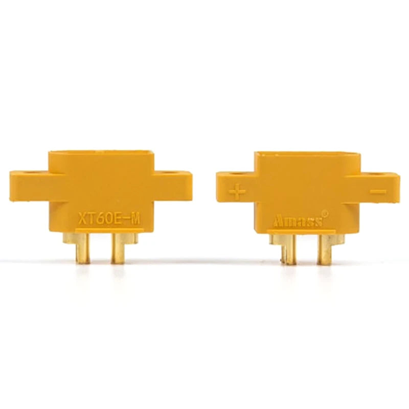 5pcs XT60E-M Mountable Male Plug Connector – RC Battery RC Battery Connector PRIMED 5PCS