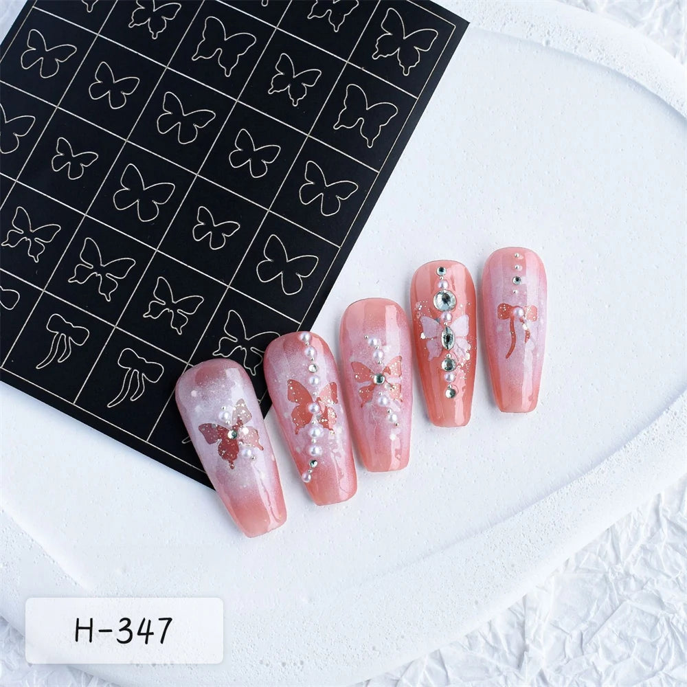 Nail Art Stencils & French Manicure Spray Templates