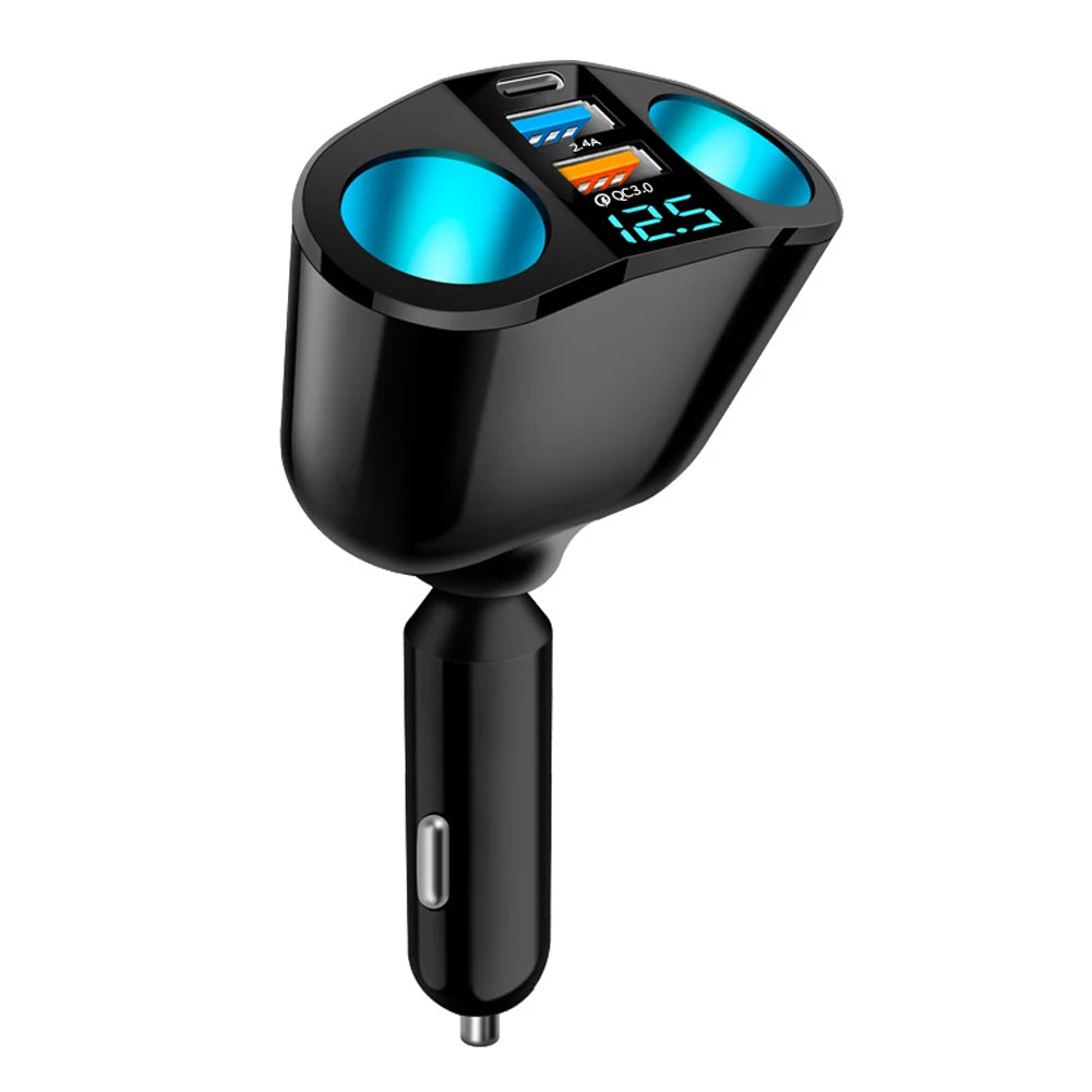 Car Cigarette Lighter USB Splitter PD QC3.0 Fast Charger Car USB Charger PRIMED