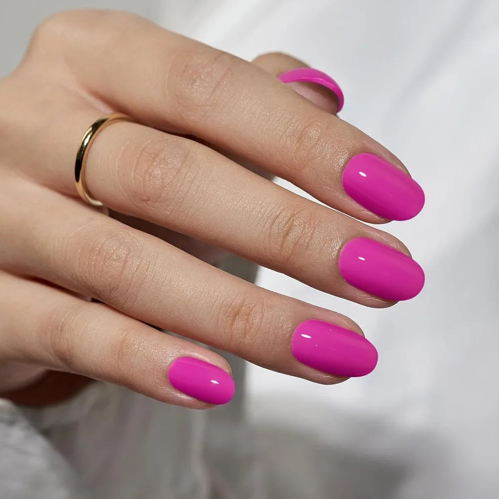 Almond Long False Nails Full Cover French Tips 24pcs