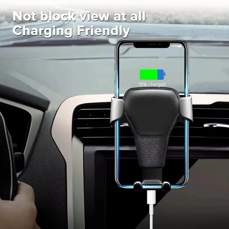 Gravity Car Phone Holder – Air Vent Mount for 4.7–6.5" Phones Car Phone Mount PRIMED