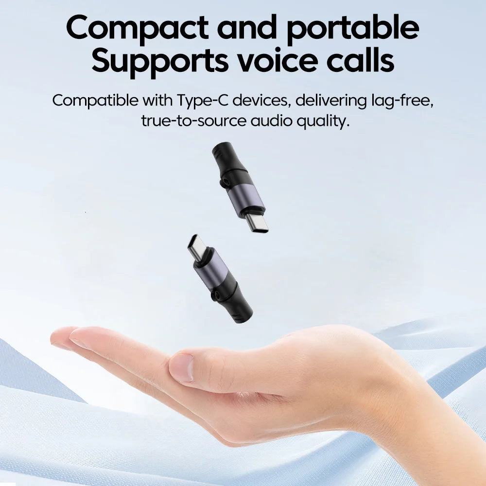 USB-C to 3.5mm DAC Audio Adapter – iPhone 15/16/17 & Samsung Audio Adapter PRIMED