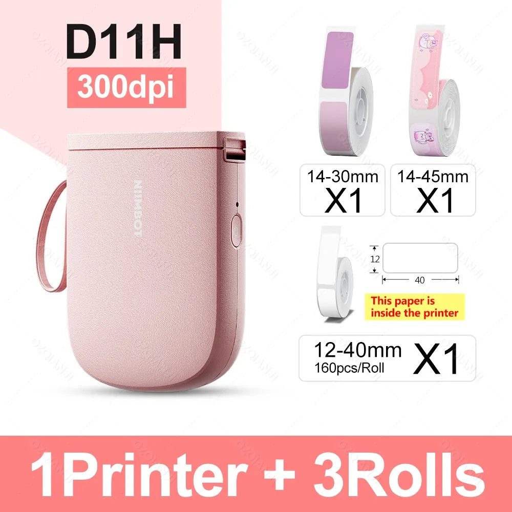 Niimbot D11H 300DPI Bluetooth Portable Thermal Label Printer