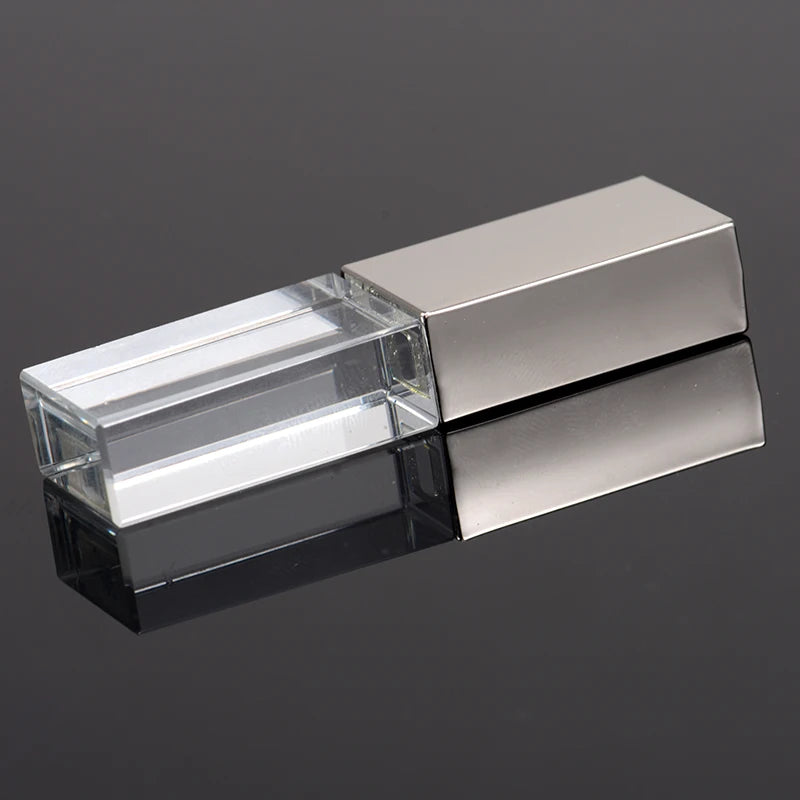 10-Pack Crystal USB 3.0 Flash Drive | Free Custom Logo 4–128GB USB Flash Drive PRIMED