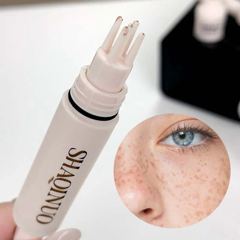 Five-Point Freckle Stamp Pen – Waterproof Faux Freckle Makeup Freckle Stamp Pen PRIMED
