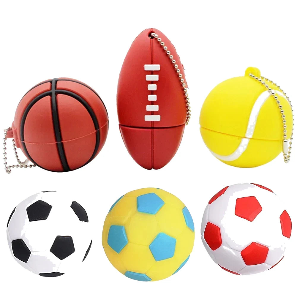 Football Silicone USB Flash Drive 4GB–128GB | JASTER Gift USB Flash Drive PRIMED